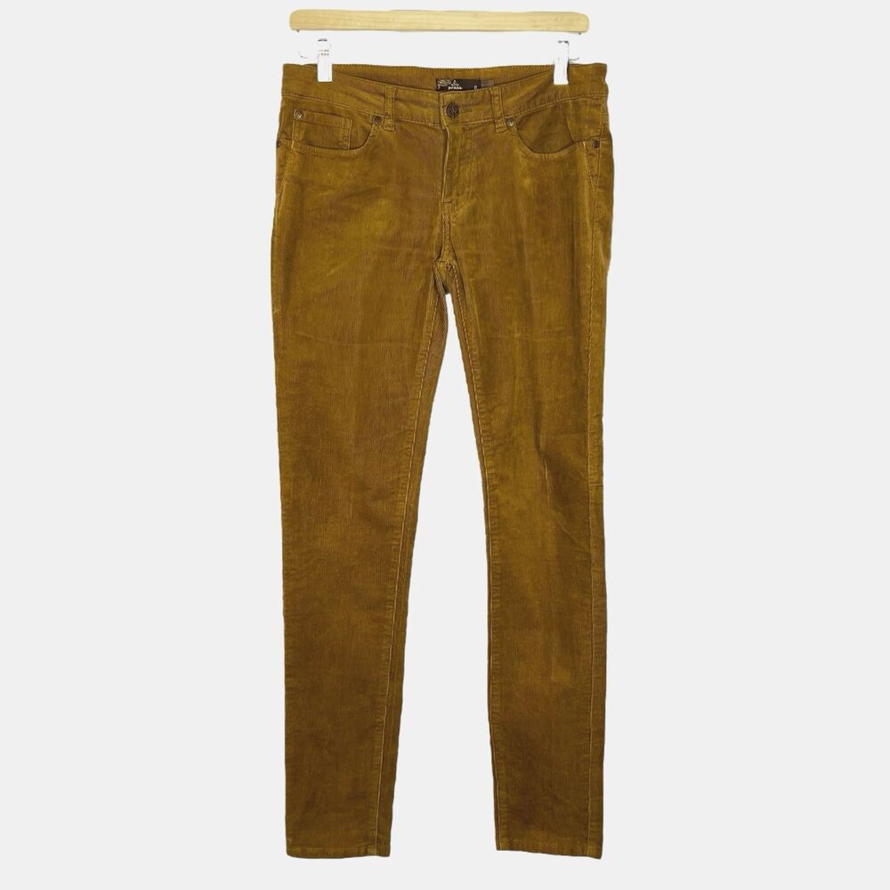prAna Pants Women's Corduroy Trinity Corduroy Pant Slim Straight Size 6 Mustard